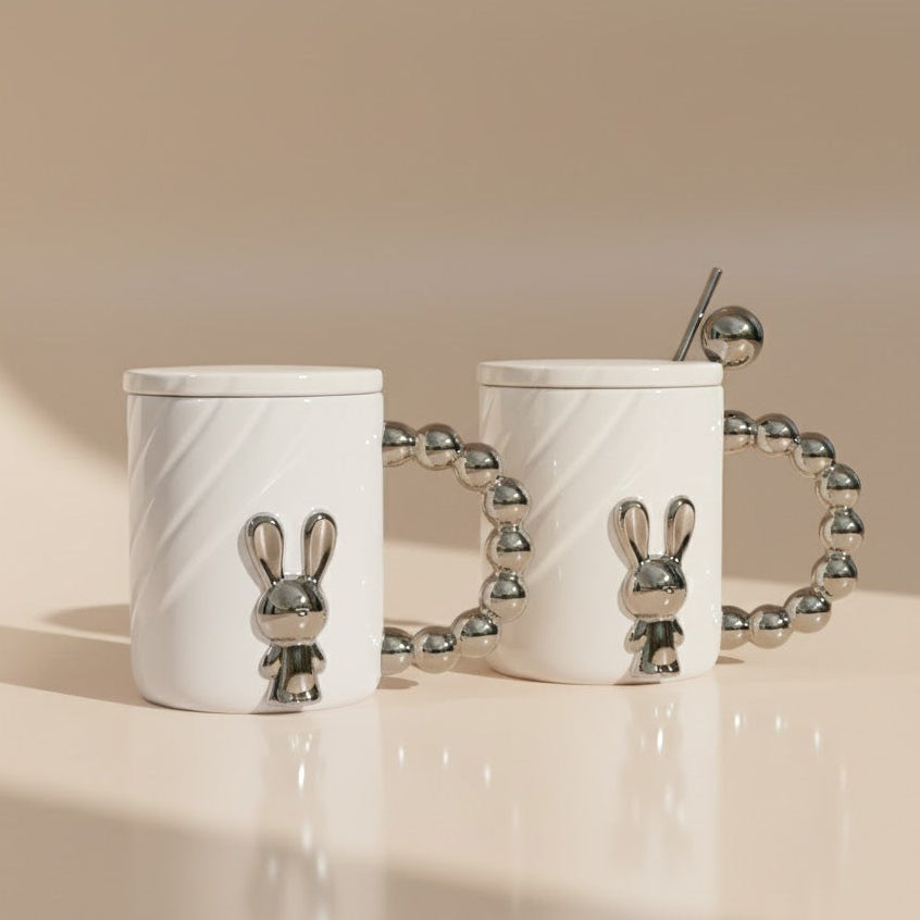 White Bunny Mug