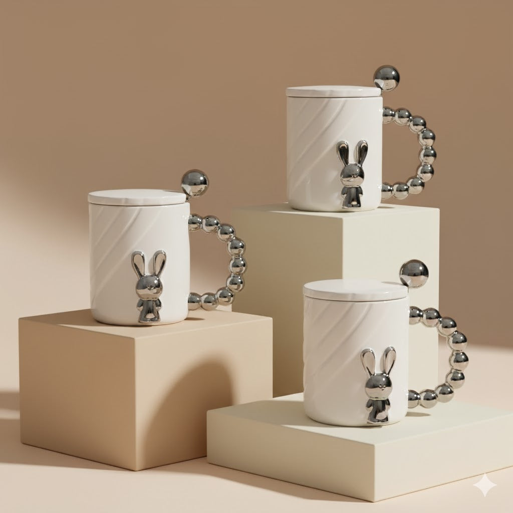 White Bunny Mug