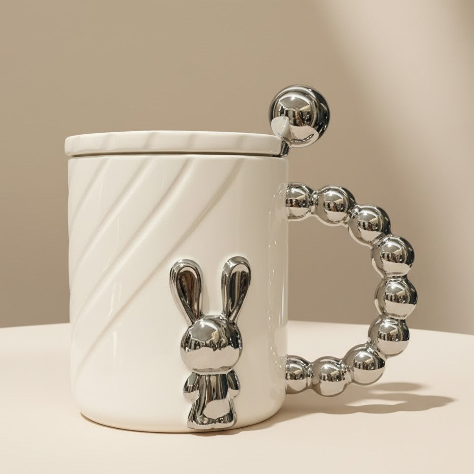 White Bunny Mug